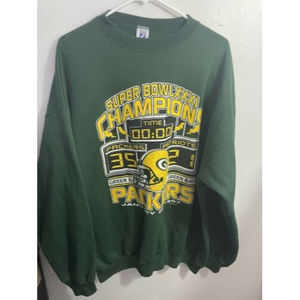 VTG 1997 Green Bay Packers Super Bowl XXXI 31 Champions NFL Sweatshirt Sz XxL